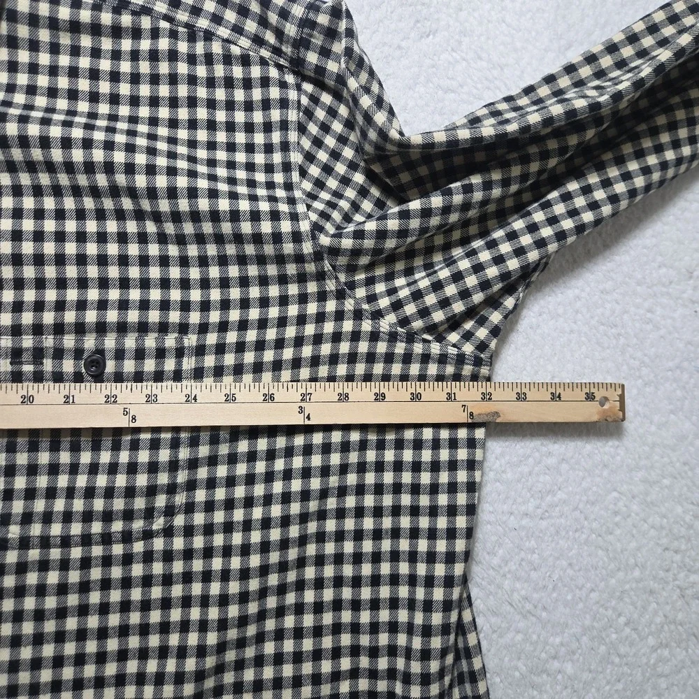 Vtg 90s Polo Ralph Lauren 4XLT Mens Gingham Plaid Button Up Flannel Shirt